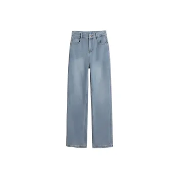 FAWENXIANGZI Jeans Women's Light Blue