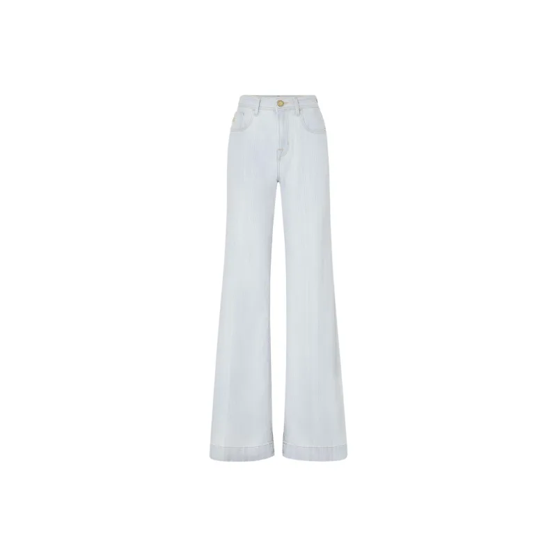 JACOB COHEN Logo Patch Wide Leg Jeans-0
