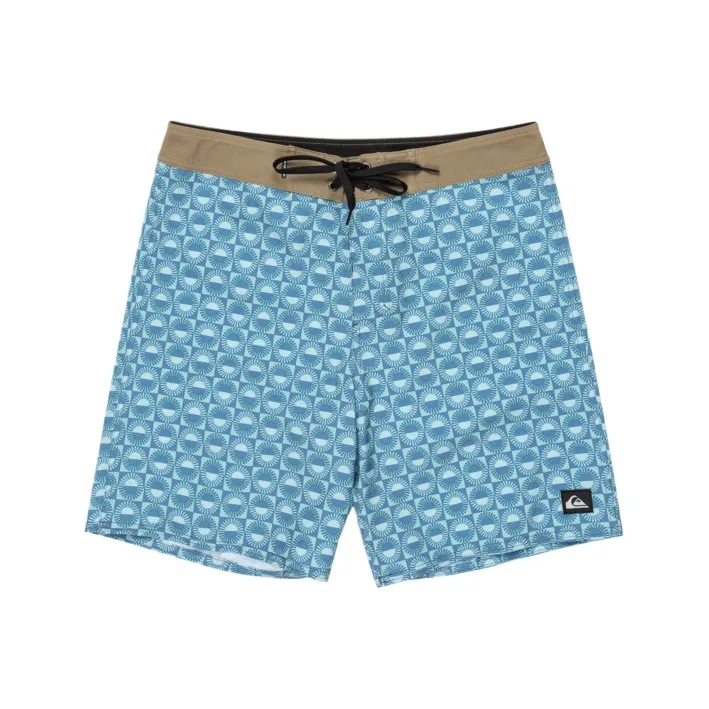 Quiksilver Surfsilk Straight Leg 18 Casual Shorts Men's Blue-0