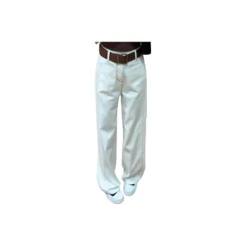 MEIQIER Jeans Women's Ecru