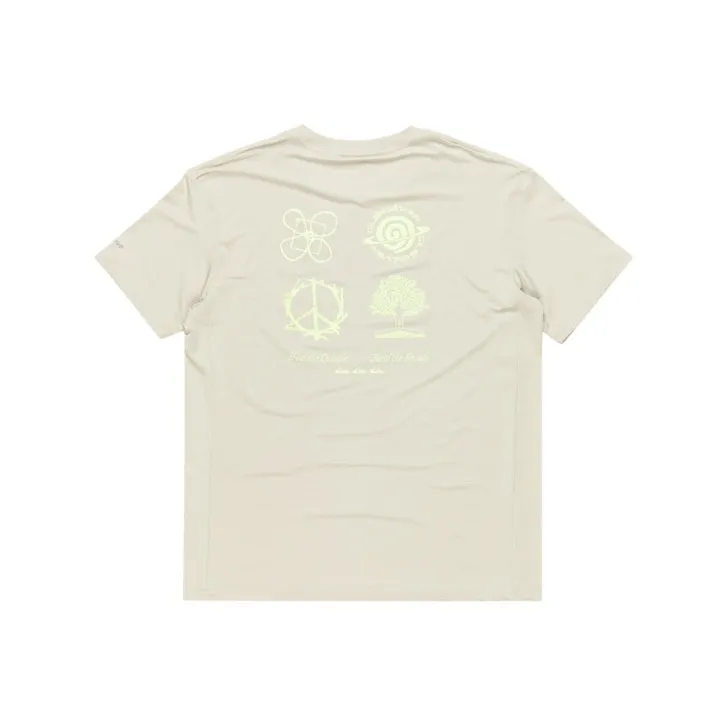 Quiksilver Lap Time T Shirt Men's Gray White-1
