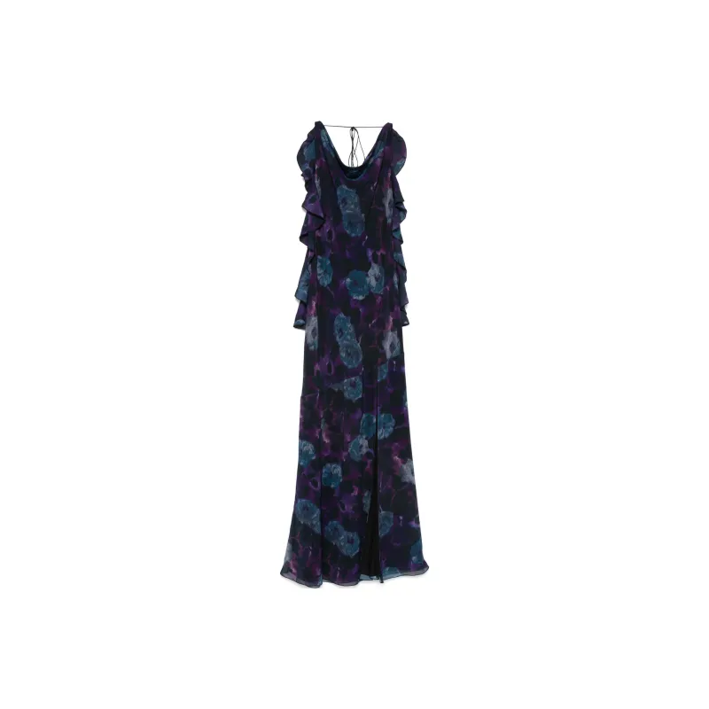 Rotate Chiffon Ruffled Maxi Dress-0