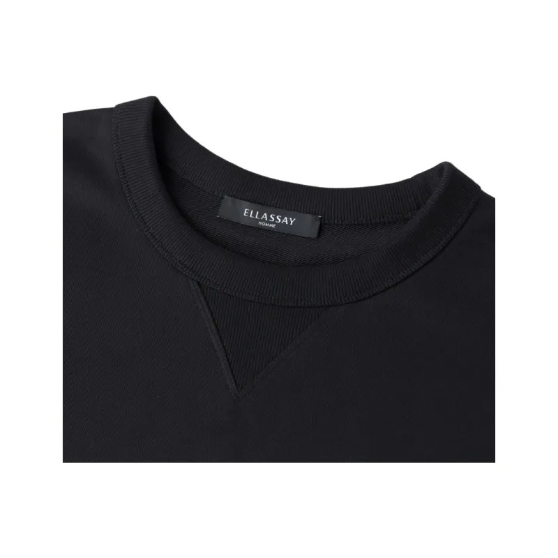 ELLASSAY T Shirts Men Classic Black-4