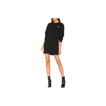 OFF WHITE Long Sleeved Dresses Women's Regular Fit Black
