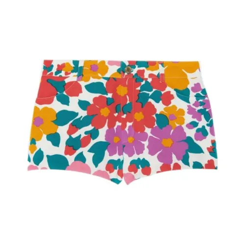 SAINT LAURENT Denim Shorts Women's Multicolor