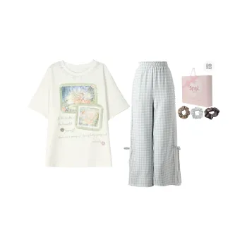 SNBL Casual Suit Women's White T Shirts+Blue Pants