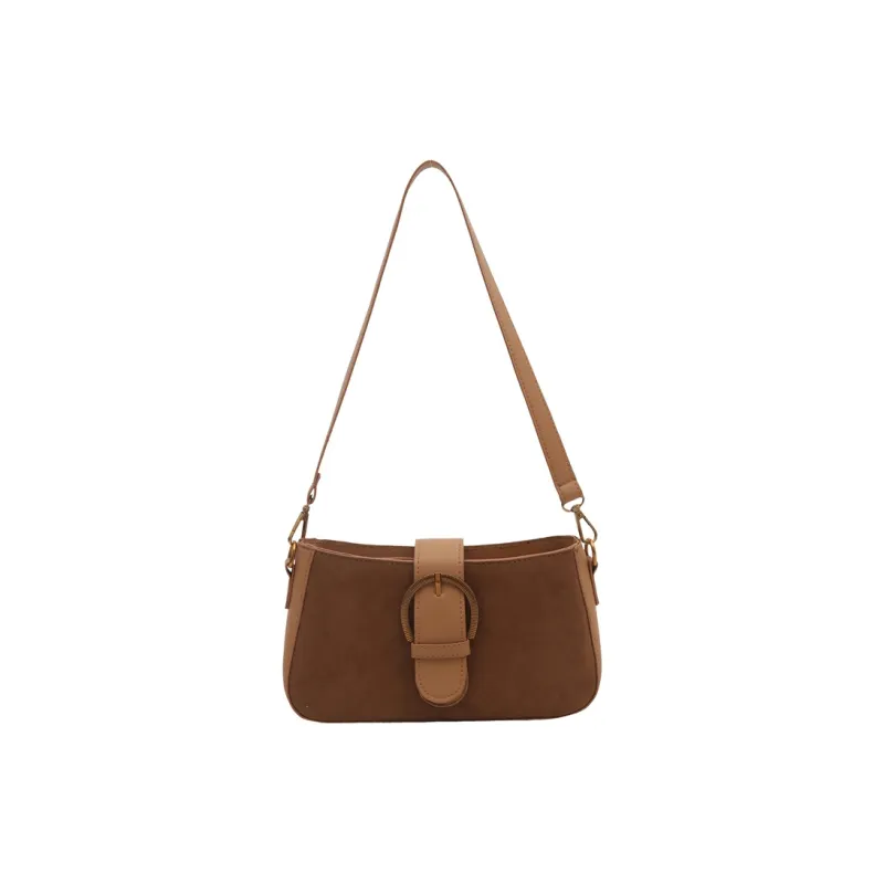 TOUTSEUL YOLO Suede Shoulder Bag Regular Women's Black/Red/Khaki/Coffee-12