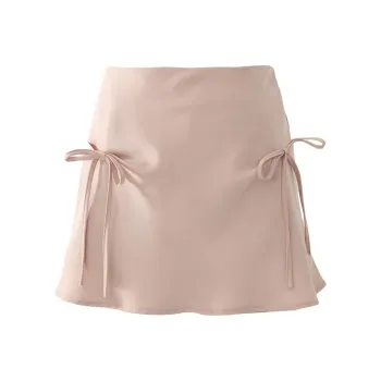Kazakhstan Casual Short Skirts Women's Pink