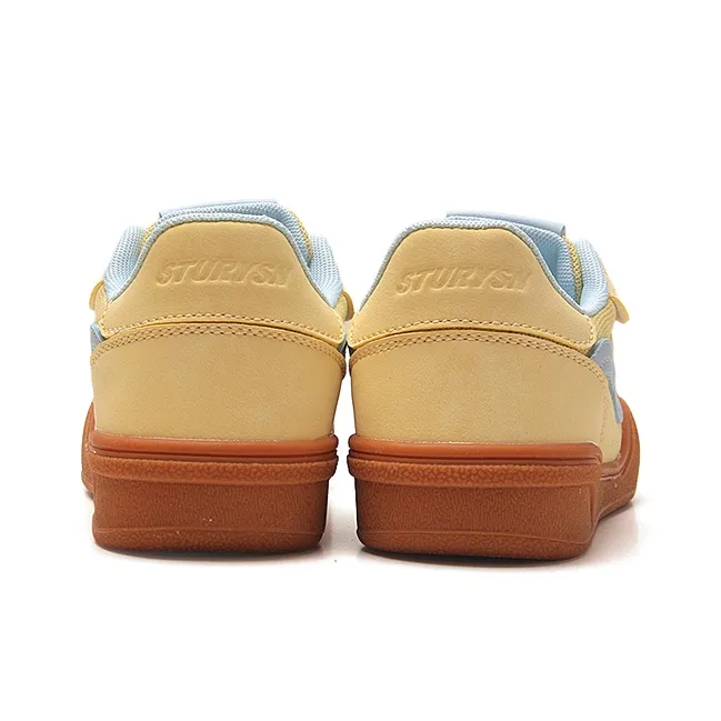 STUR YSN Abrasion Resistant Breathable Low Top Skateboard Shoes Women's Yellow Blue-5