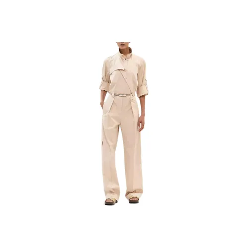 HERMES Jumpsuits Women's Beige