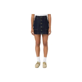 Dickies Denim Short Skirts Women's Dark Blue