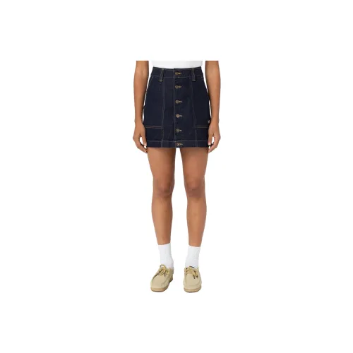 Dickies Denim Short Skirts Women's Dark Blue