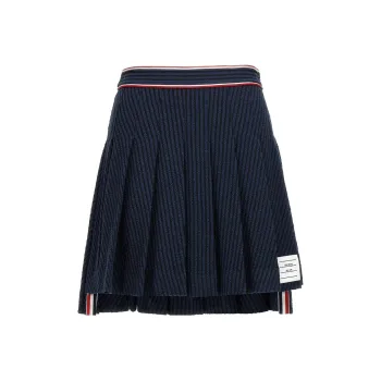 THOM BROWNE High low Pleated Skirt