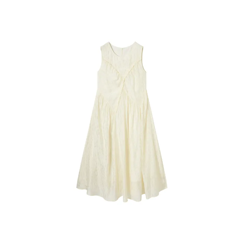 DIALOGUE Sleeveless Dress Women's Champagne-0