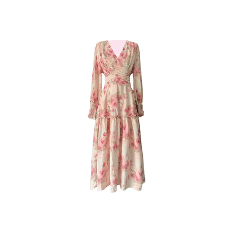 COVT Long Sleeved Dress Women's Pink-0