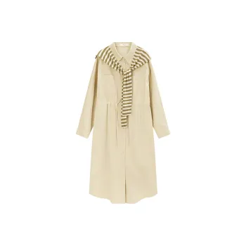 Fragment Long Sleeved Dress Women's Khaki