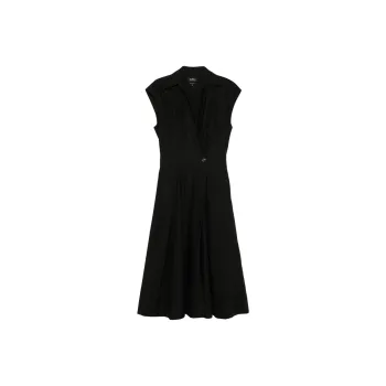 A.P.C Pleated Sleeveless Dress
