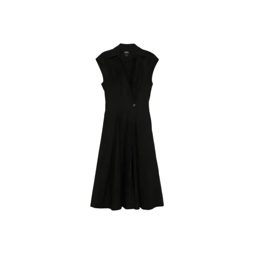 A.P.C Pleated Sleeveless Dress