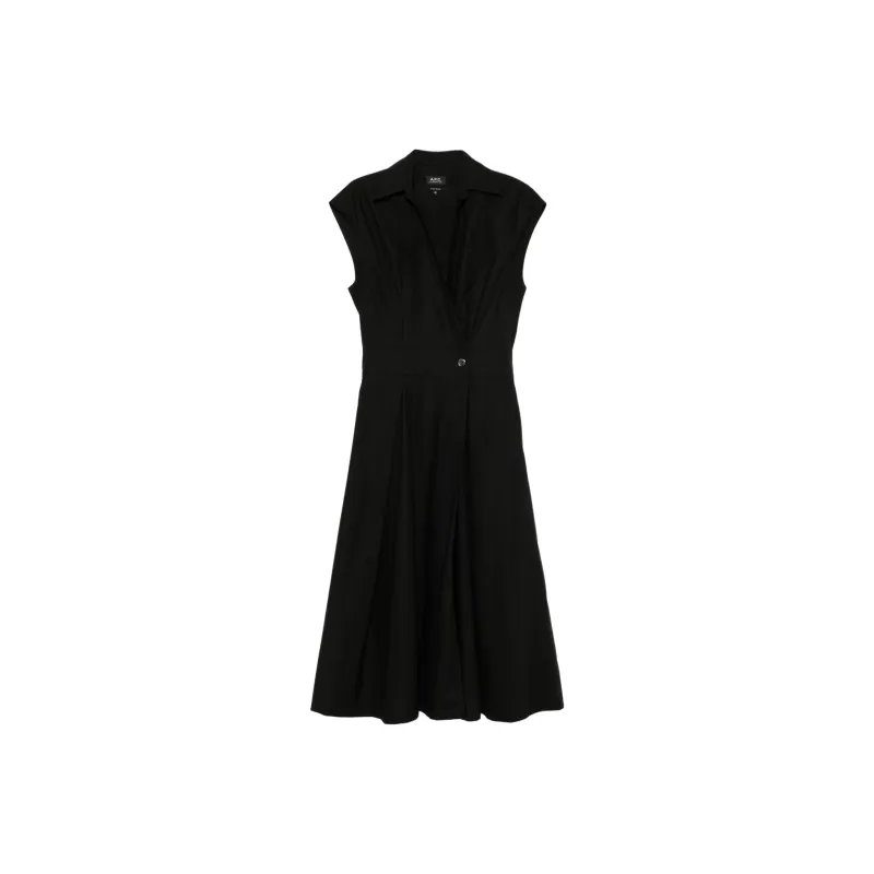 A.P.C Pleated Sleeveless Dress-0