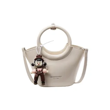 TOUTSEUL YOLO PU Handbag Regular Women's Ecru/Black/Red/Sky Blue/Pink/Coffee