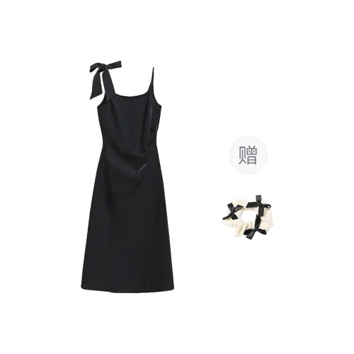 TORIGHT Slip Leatheres Women's Black+Bowknot Hair Tie Comes With