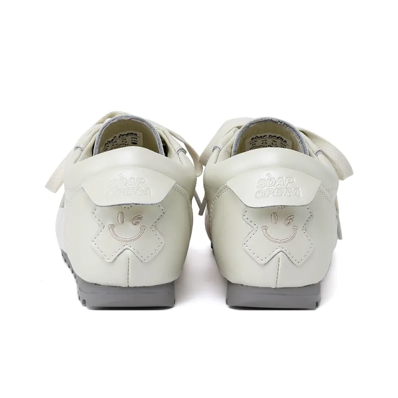 SOAP OPERA Slip Resistant, Abrasion Resistant, Breathable Low Top Skateboard Shoes Unisex White-5