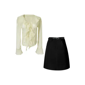 BEAUTIFUL CONFESSION Two Piece Skirt Sets Women's