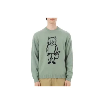 Maison Kitsune Dressed Fox intarsia Sweater