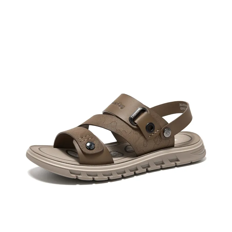 Spider King Beach Sandals Men's Khaki-1