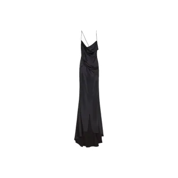 Givenchy Spaghetti Strap Evening Draped Dress