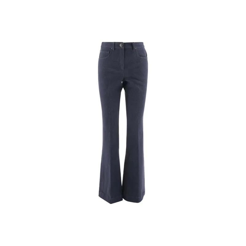 GIORGIO ARMANI Denim Collection Stretched Flared Trousers-0