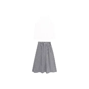 BVODE Skirt Set Women's White Black