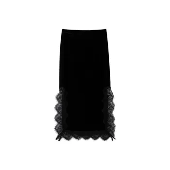 JINYE ORIENTAL Casual Long Skirt Women's Black