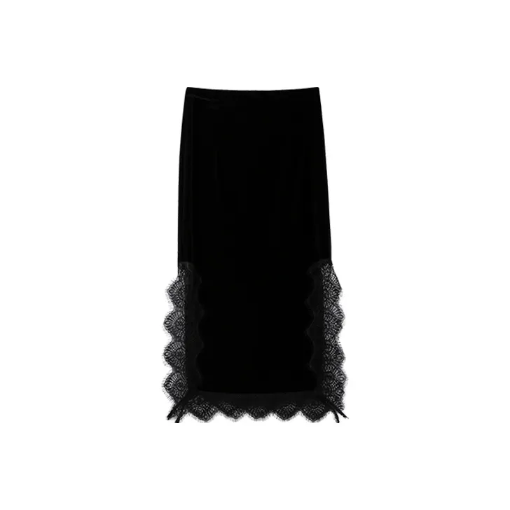 JINYE ORIENTAL Casual Long Skirt Women's Black-0