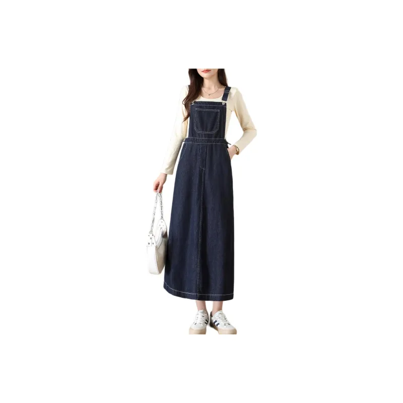 JEANSWEST Slip Dress Women's Dark Blue-0
