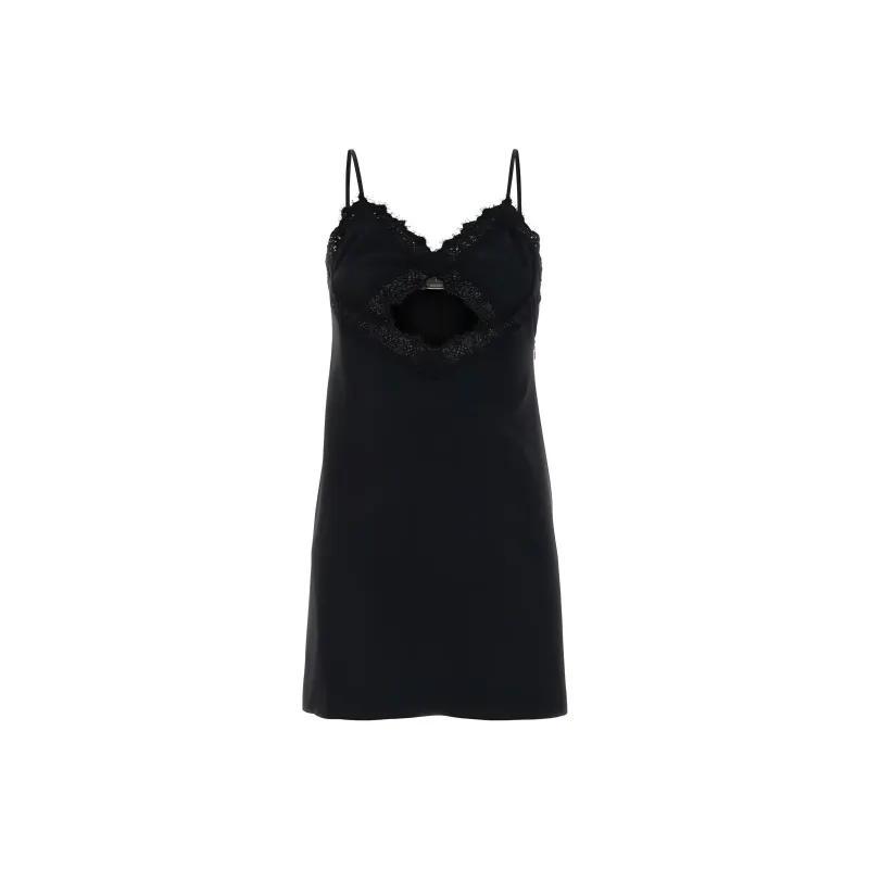Blumarine Lace detail Mini Dress-0
