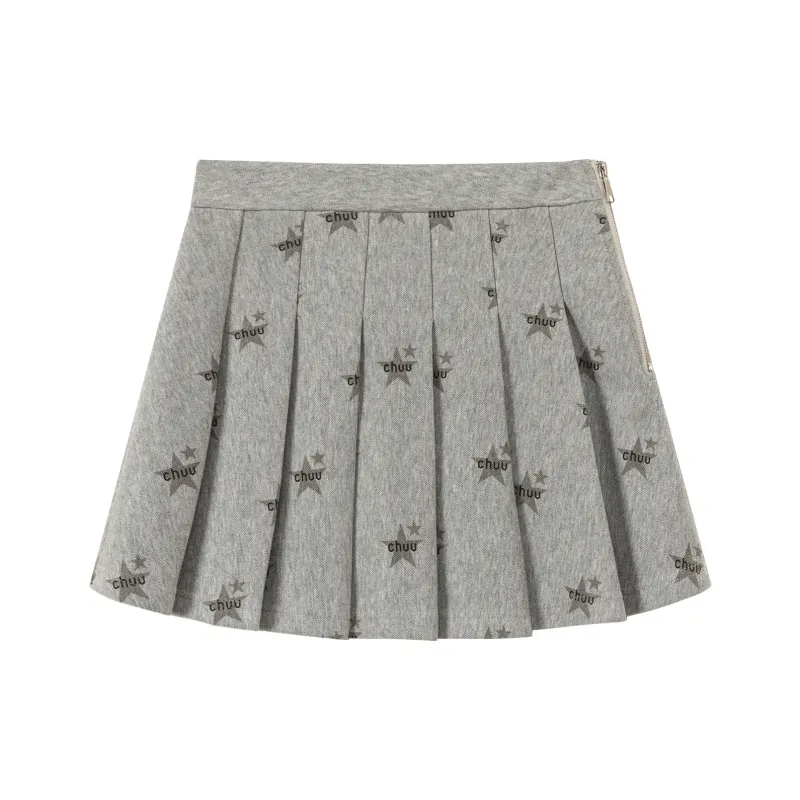 CHUU Casual Short Skirts Women's Gray-0