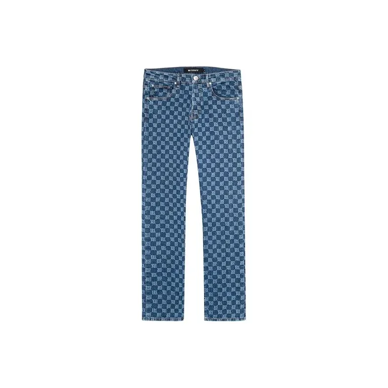Misbhv Signature Monogram Jeans Women's Blue-0