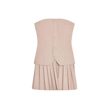 ZARA Sleeveless Dress Women's Light Peach Pink