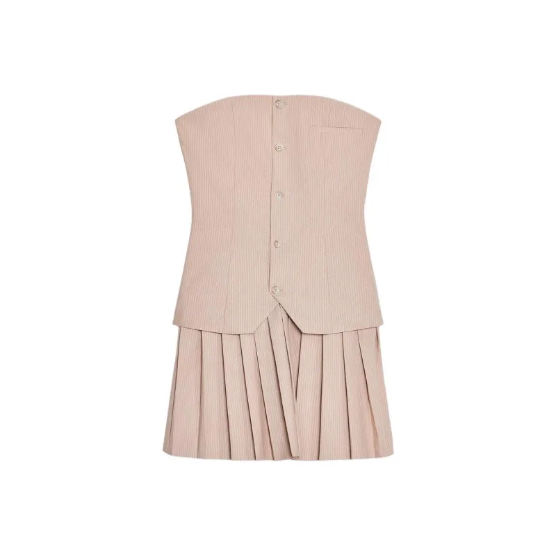 ZARA Sleeveless Dress Women's Light Peach Pink-0