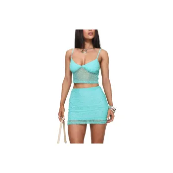 PRINCESS POLLY AARTI SET Skirt Set Women's BLUE/Blue