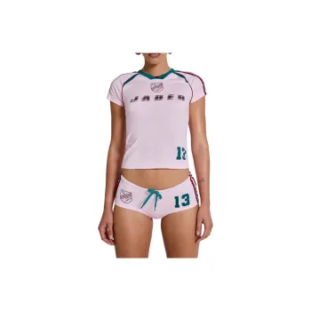 Jaded London Pink No.13 Football Mini Shorts Casual Shorts Women's Pink