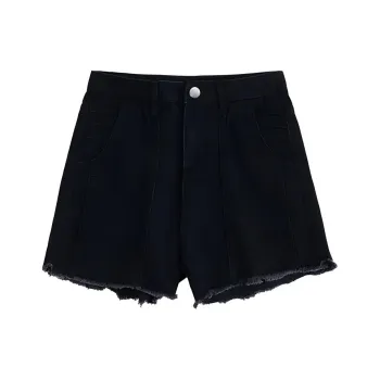 MIMOSA CHUR Denim Shorts Women's Black