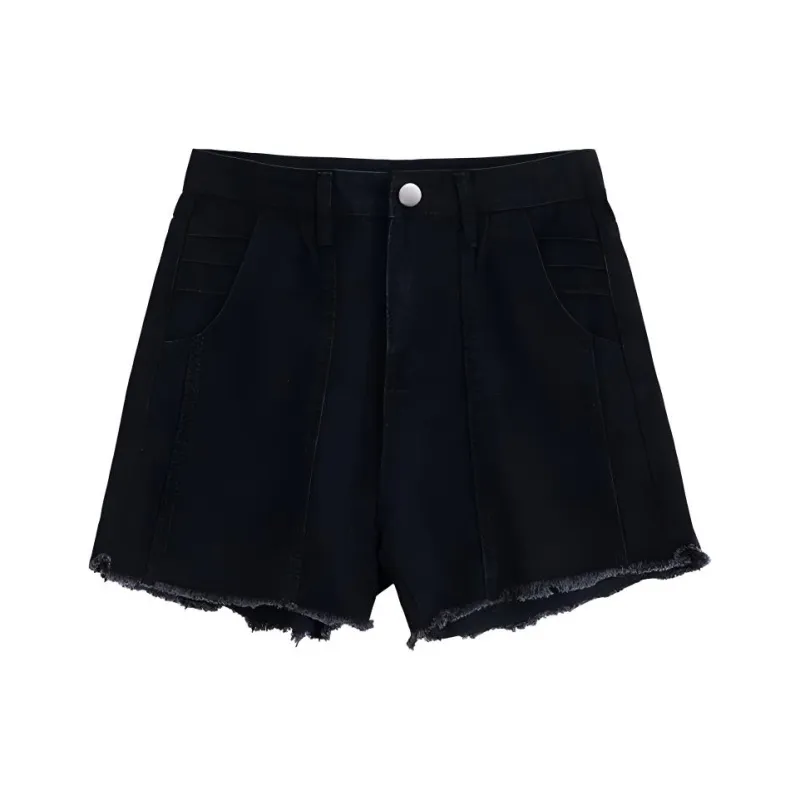 MIMOSA CHUR Denim Shorts Women's Black-0