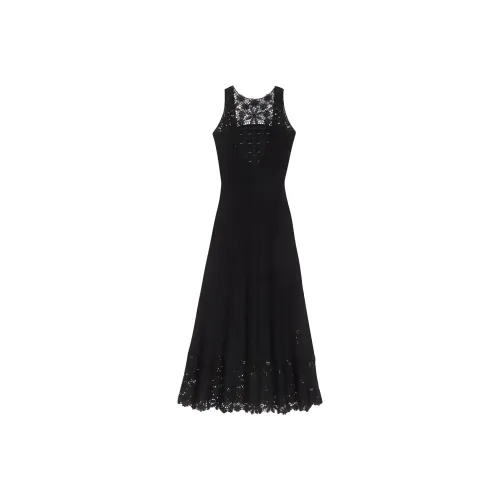 Maje Crochet knit Midi Dress