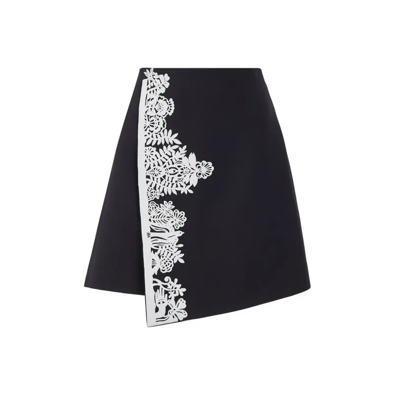 Ochirly Casual Short Skirts Women's Black-0