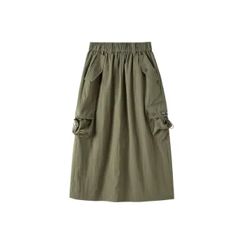OUTDOOR PRODUCTS Casual Long Skirt Women's Vanilla Green