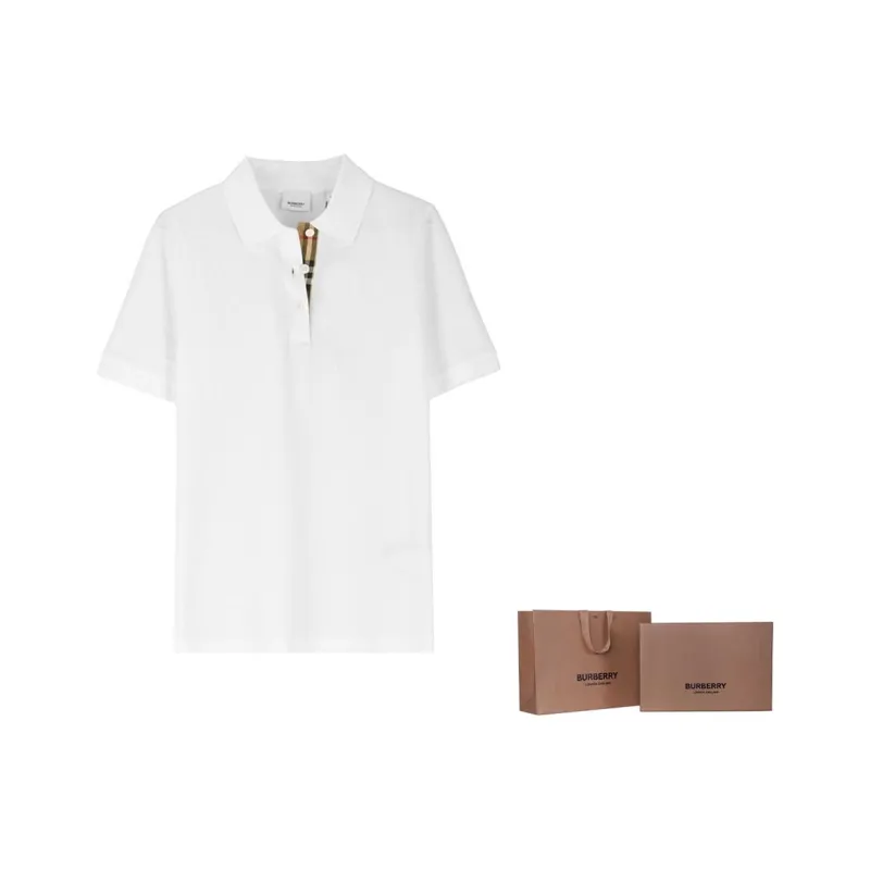 Burberry Polo Shirt Women's White-7