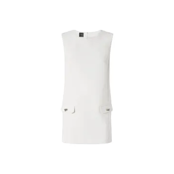 PINKO Front Flaps Sleeveless Short Dress