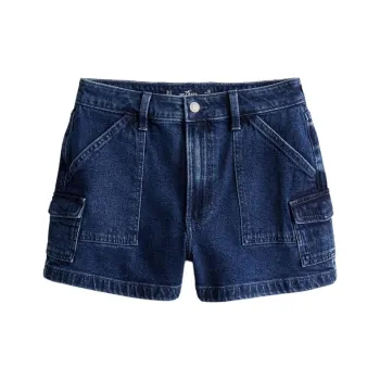 Hollister Denim Shorts Women's Dark Color Washed